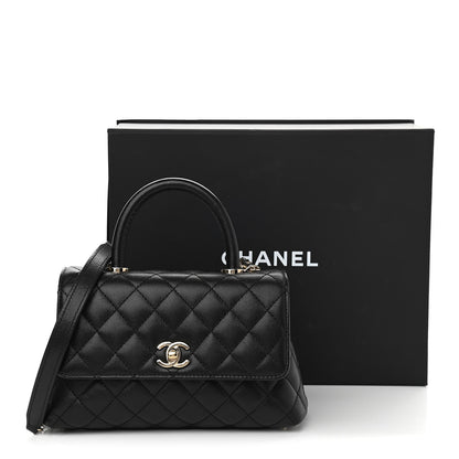 Chanel Caviar Quilted Mini Coco Handle Flap Black 10 of 11