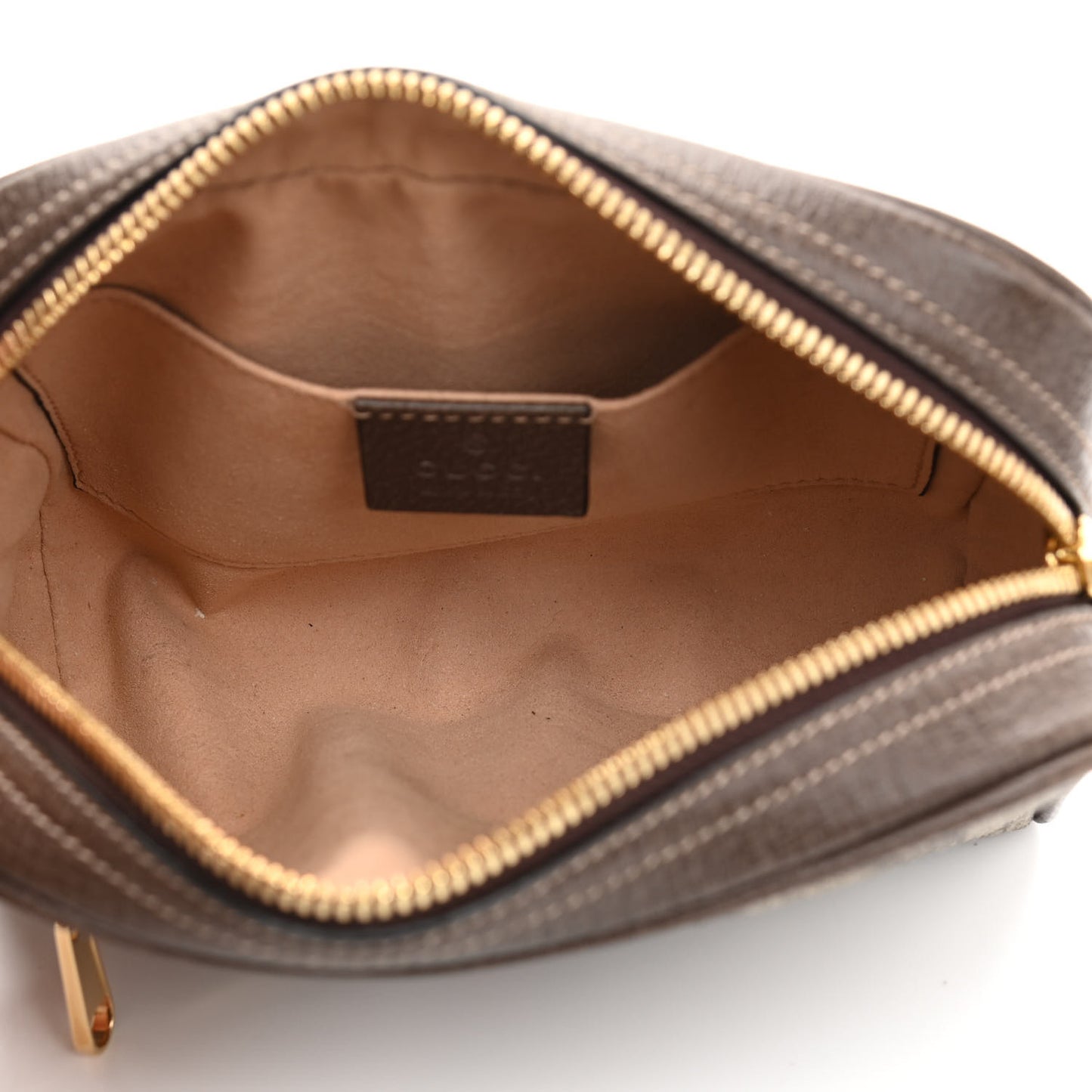 GG Supreme Monogram Web Small Ophidia Belt Bag 85 34 Dark Brown
