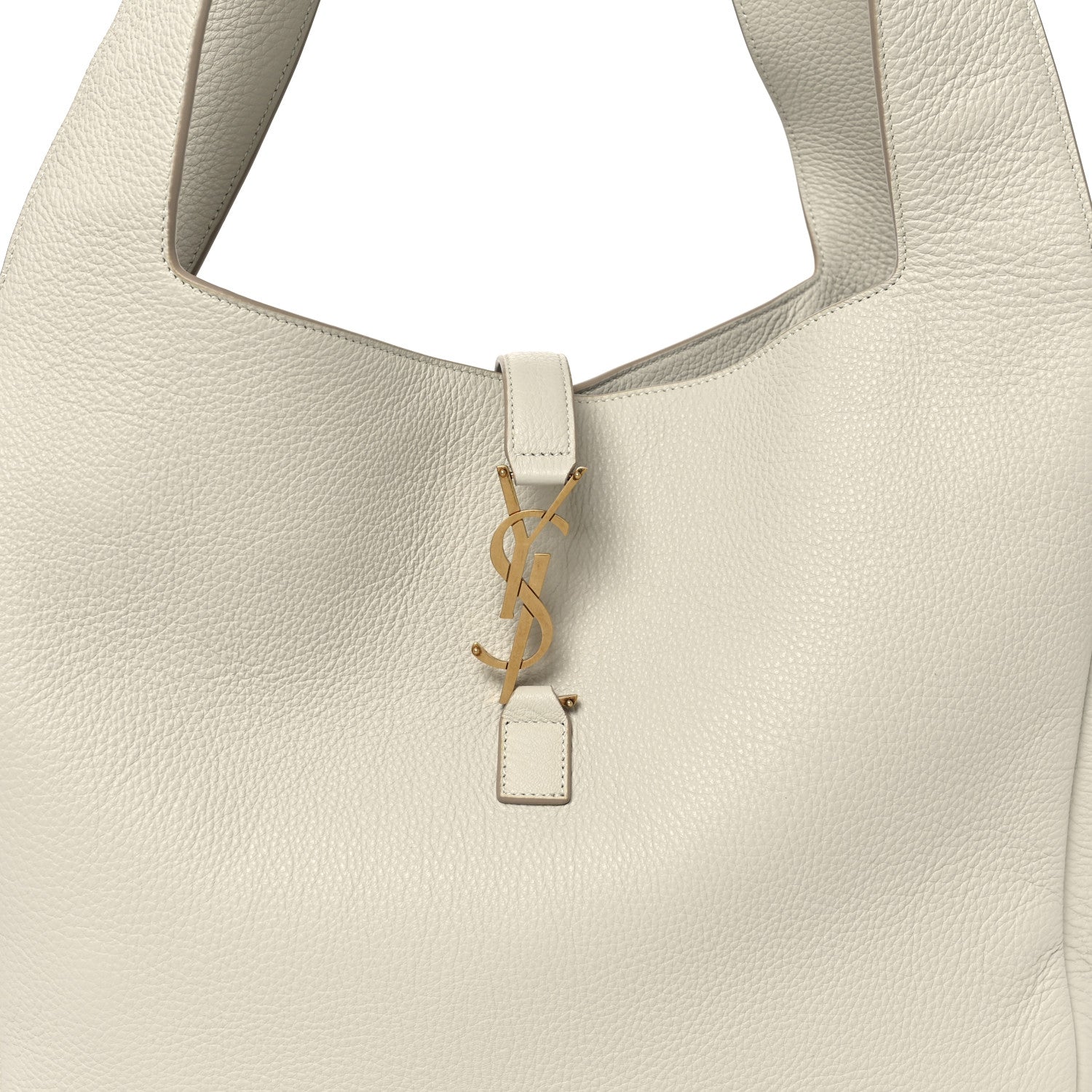 Saint Laurent Grained Deerskin Bea Tote Blanc Vintage 8 of 10