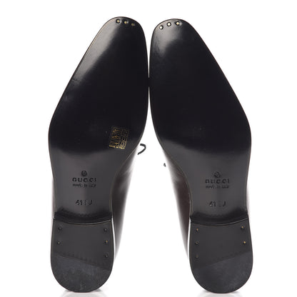 Gucci Calfskin Mens Lifford Lace Up Oxfords 41 Cocoa 6 of 11