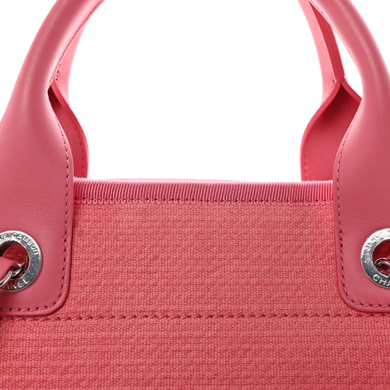 Chanel Mixed Fibers Small Deauville Tote Pink 9 of 11