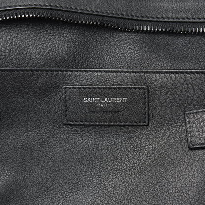 Saint Laurent Calfskin Small Monogram Downtown Cabas Black White 6 of 10