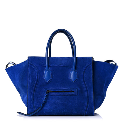 Celine Suede Medium Phantom Luggage Colbalt Blue 1 of 19
