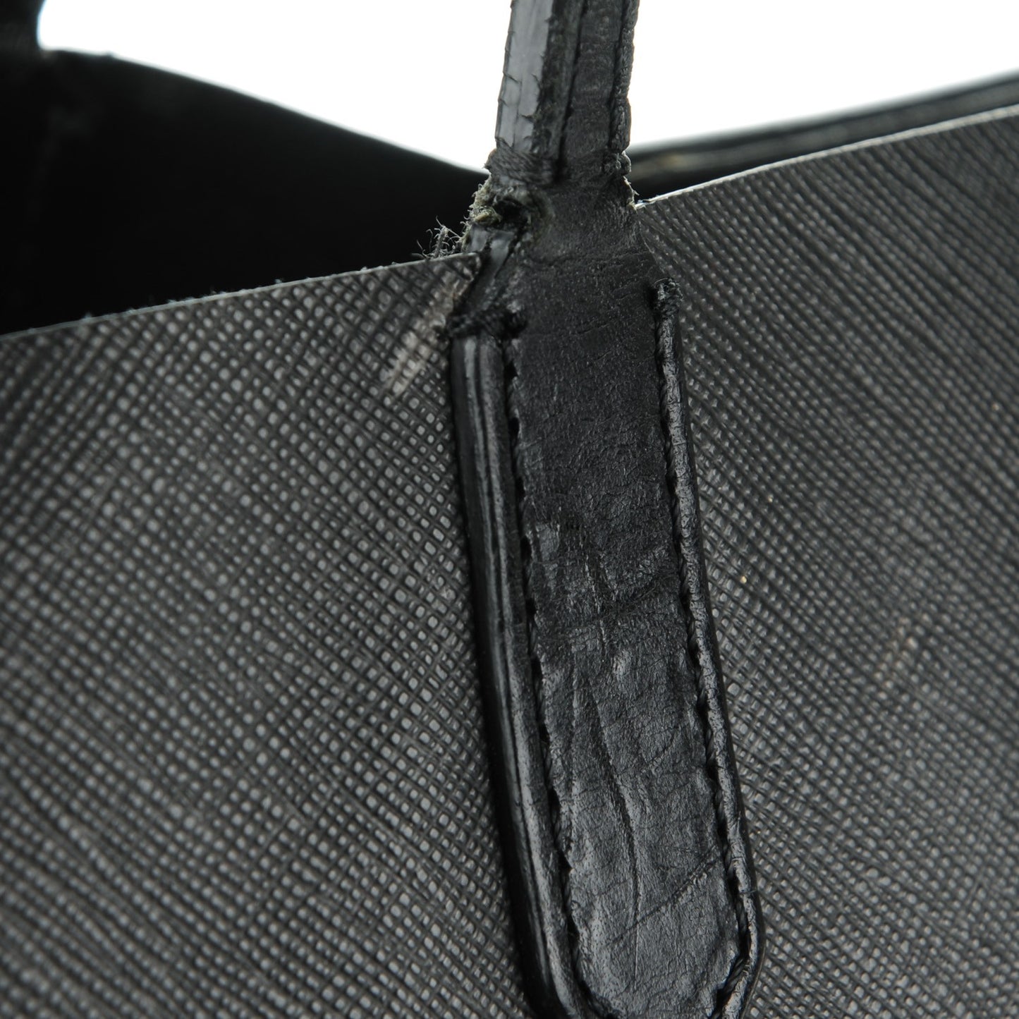 Textured Coated Canvas Rottweiler Print Medium Antigona Tote Black