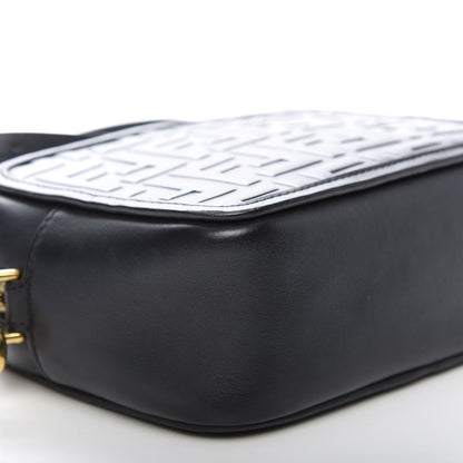 Fendi Vitello Century FF 1974 Embossed Mini Camera Case Black 6 of 9