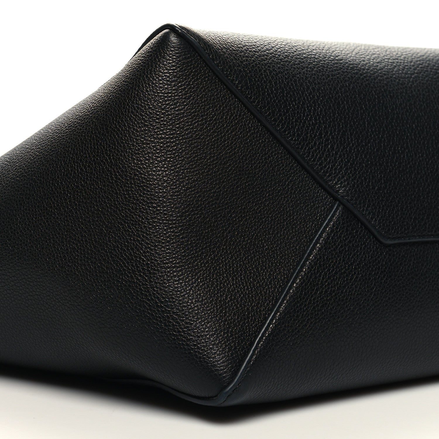 Celine Soft Grained Calfskin Small Belt Cabas Phantom Black 9 of 10