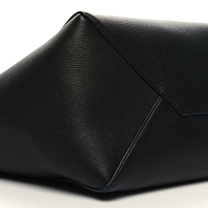Celine Soft Grained Calfskin Small Belt Cabas Phantom Black 9 of 10