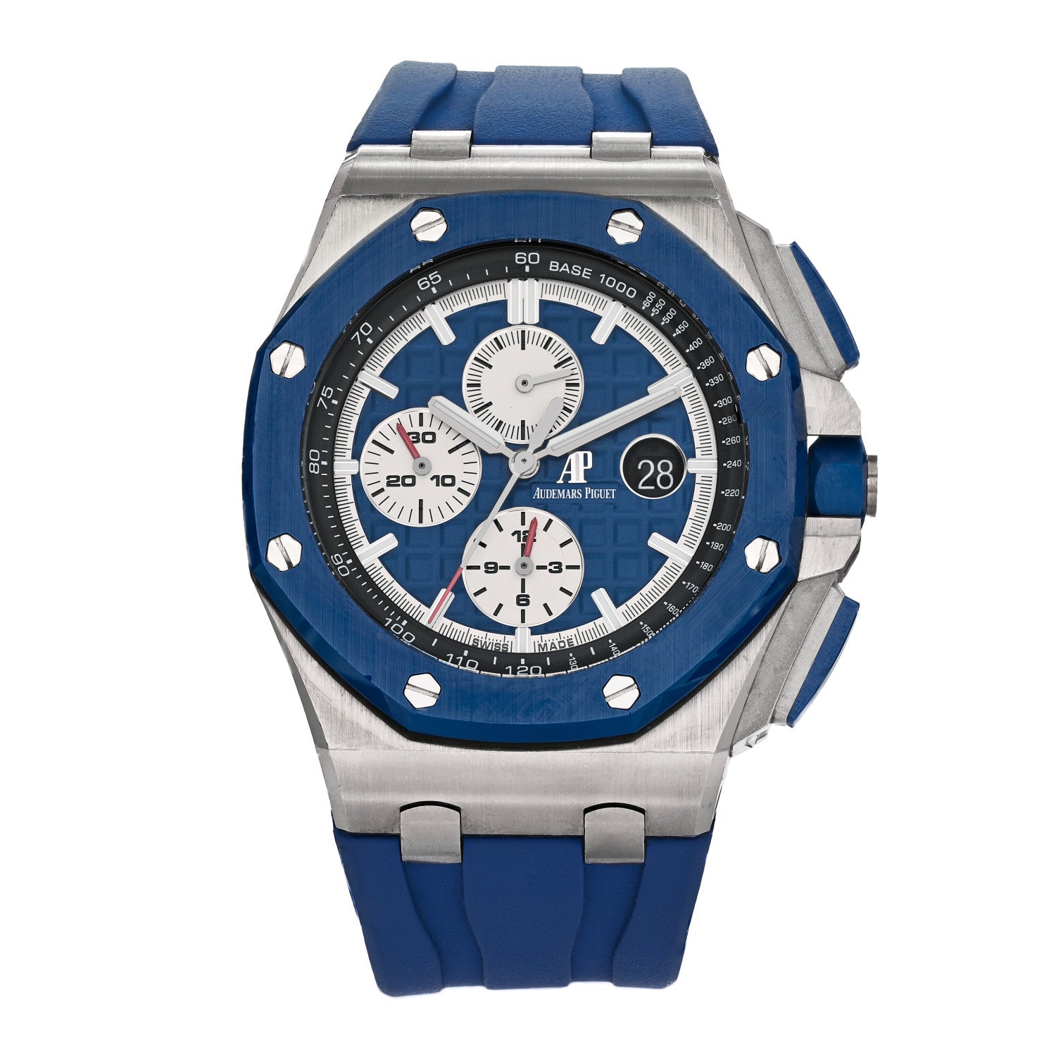 Audemars Piguet Stainless Steel Rubber 44mm Royal Oak Offshore Chronograph Automatic Watch Blue 26400SO.OO.A335CA.01 1 of 4