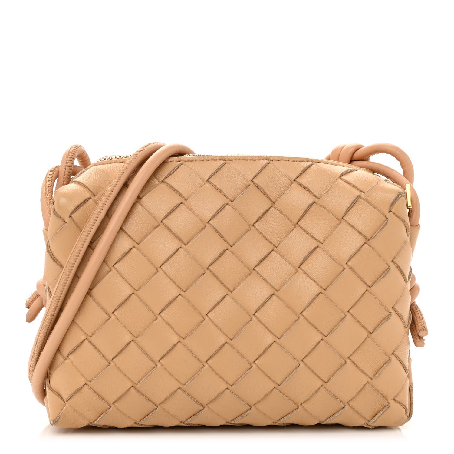 Bottega Veneta Nappa Intrecciato Mini Loop Camera Bag Almond 1 of 7
