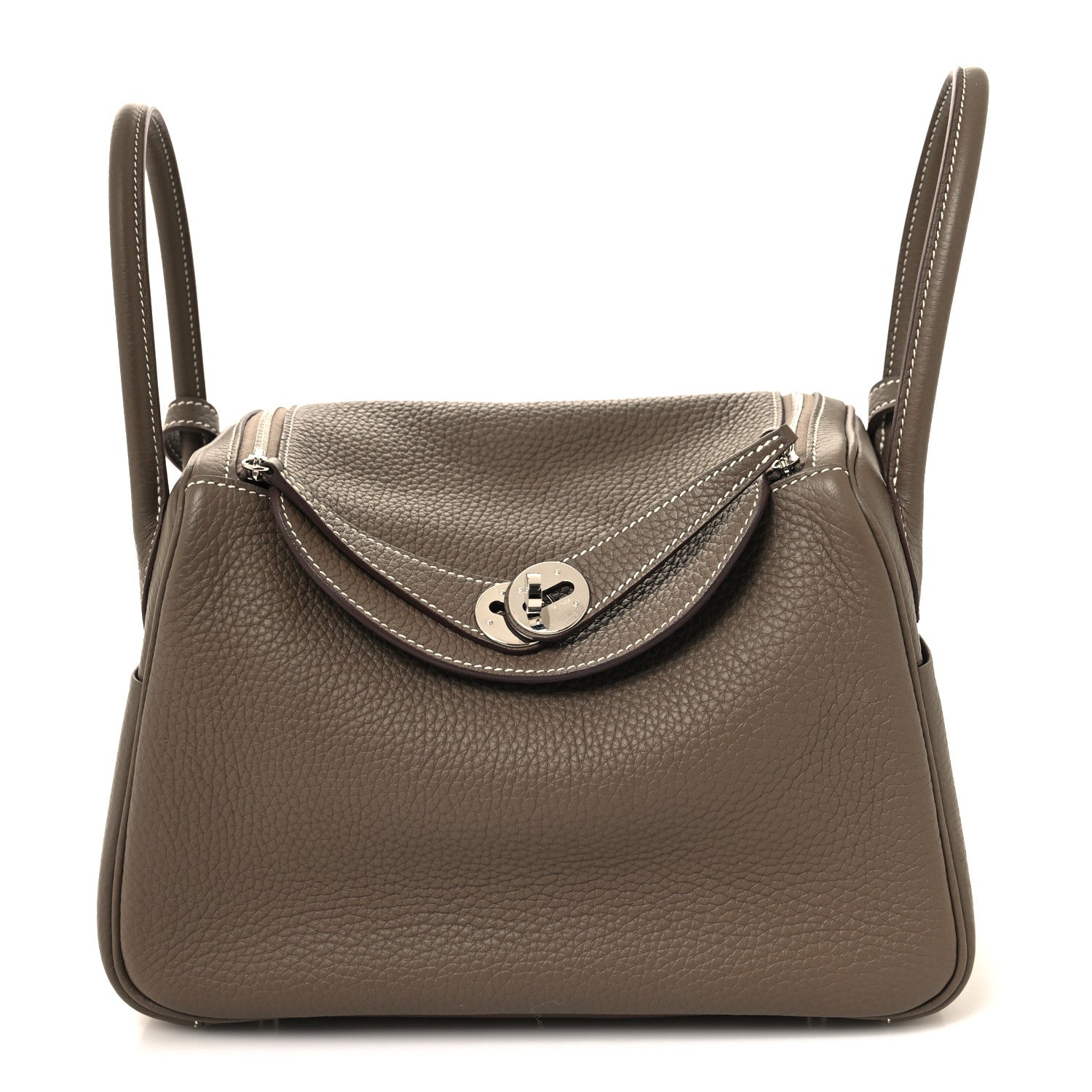 Hermes Taurillon Clemence Lindy 26 Etoupe 1 of 11