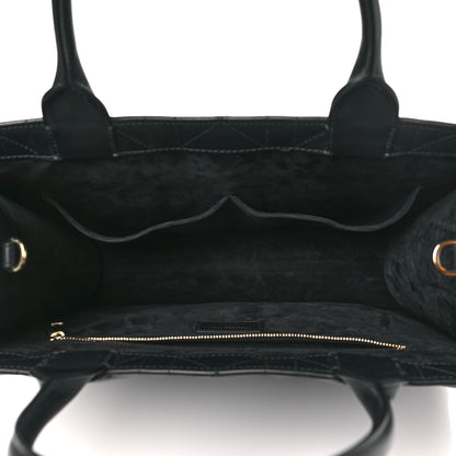 Christian Dior Calfskin Macro Cannage Medium Book Tote Black 5 of 11