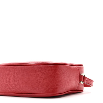 Gucci Pebbled Calfskin Small Soho Disco Bag Vibrant Red 10 of 10