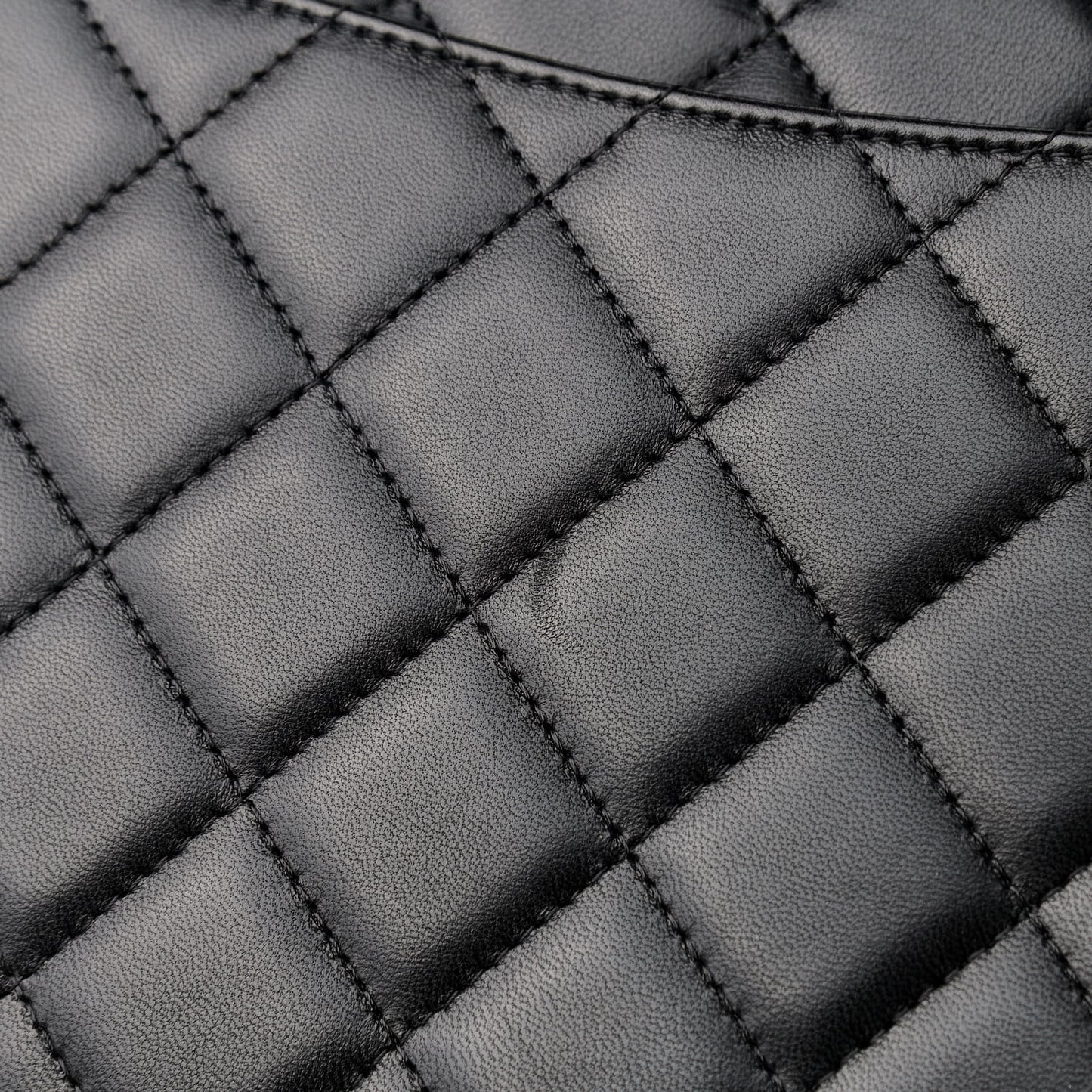 Lambskin Quilted Maxi Double Flap Black