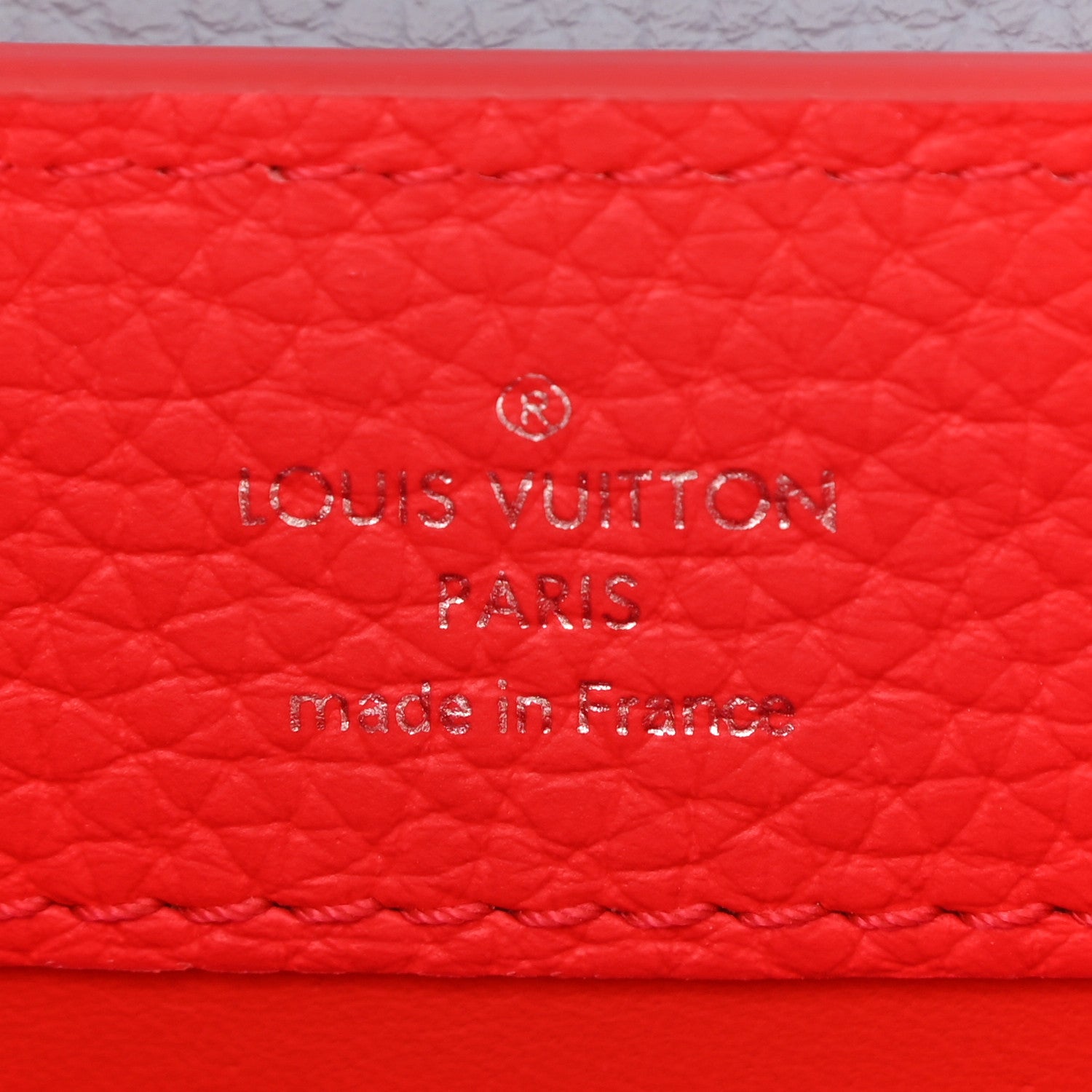 Louis Vuitton Taurillon Capucines Mini Coral Olympe Blue 6 of 10