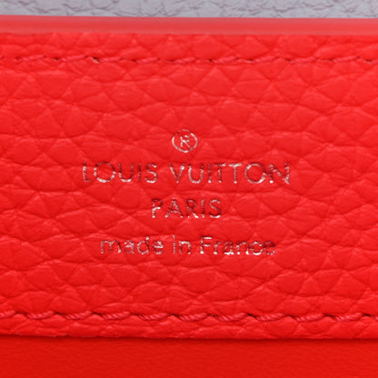 Louis Vuitton Taurillon Capucines Mini Coral Olympe Blue 6 of 10