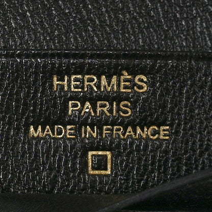 Hermes Matte Alligator Bearn Compact Wallet Black 7 of 11