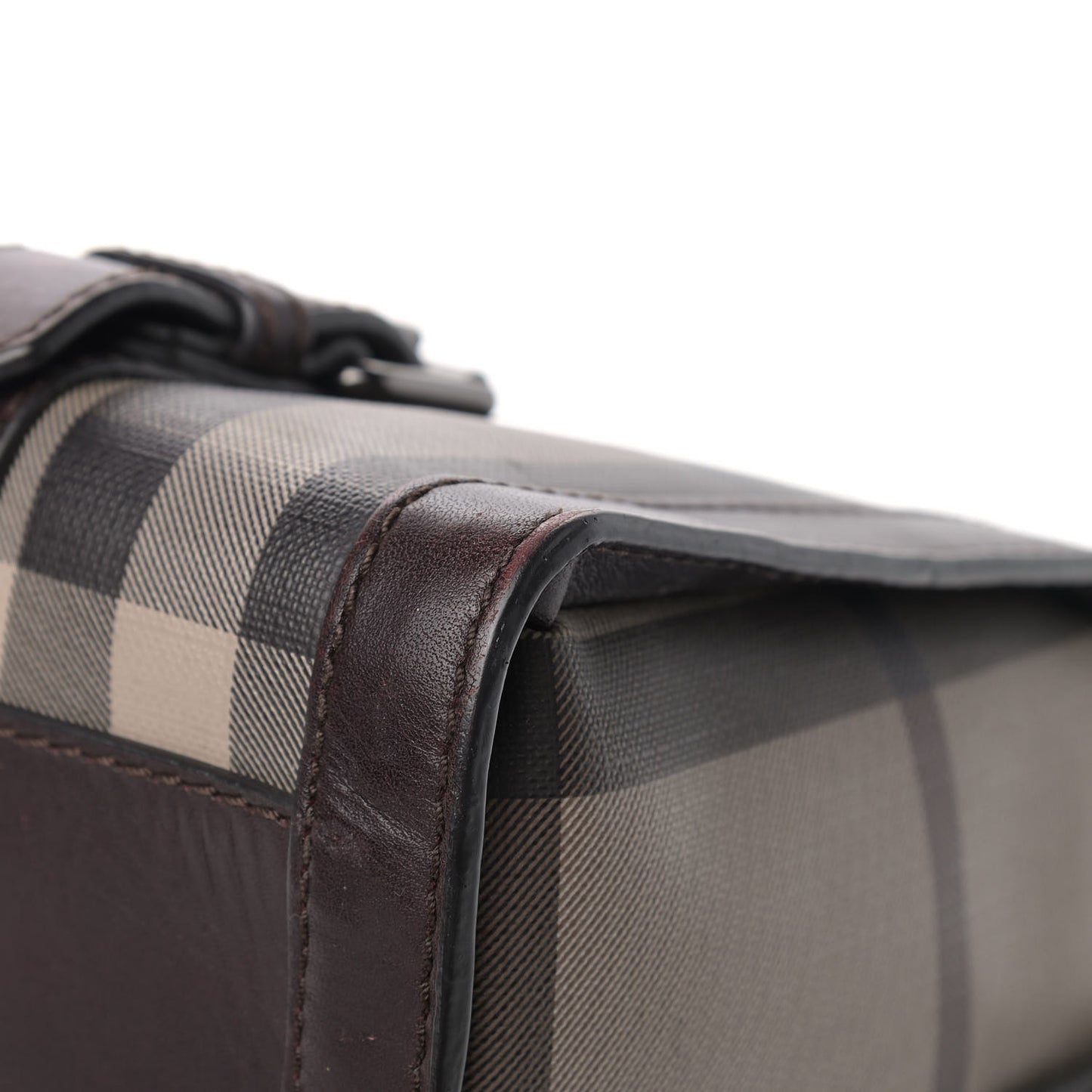 Smoked Check Medium Alchester Bowling Bag Plum