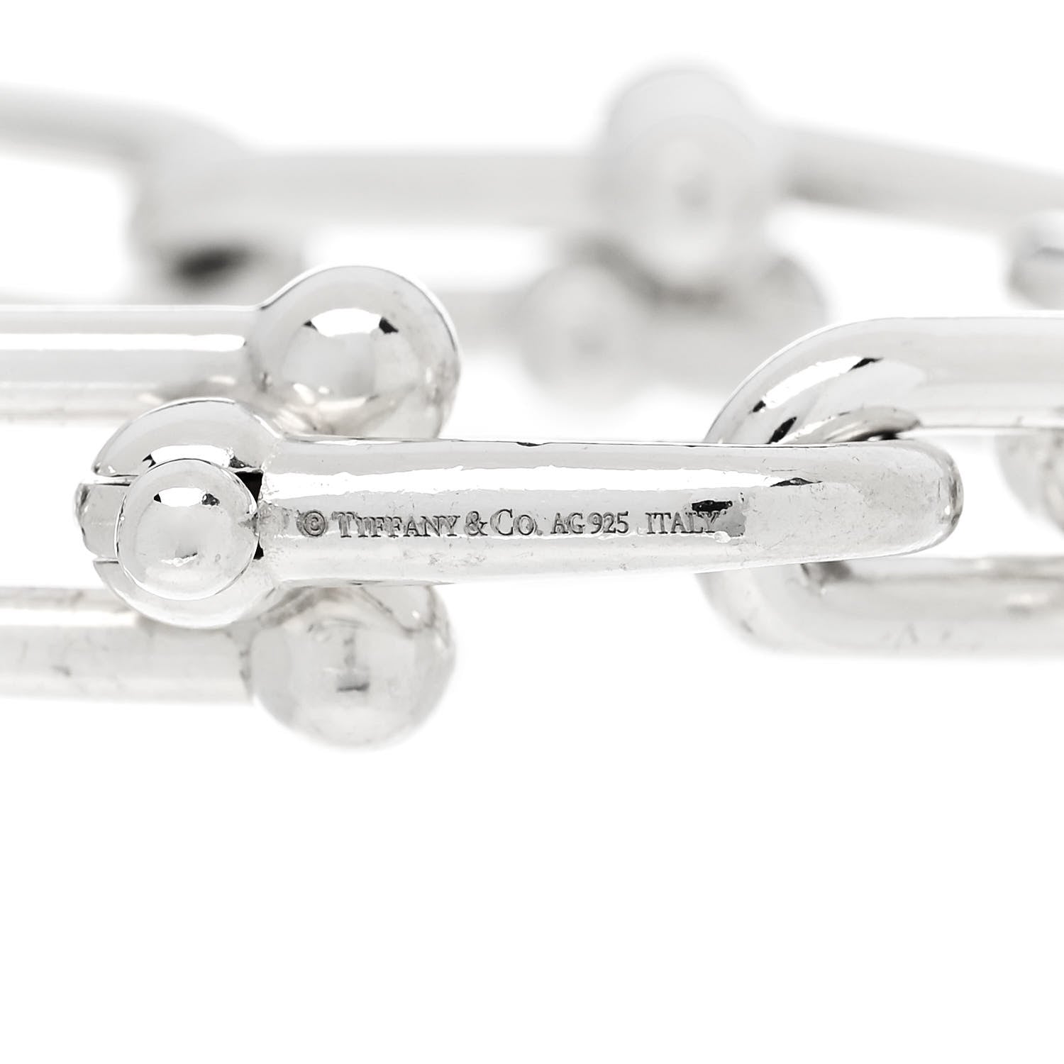 Tiffany Sterling Silver Large HardWear Link Bracelet 4 of 5