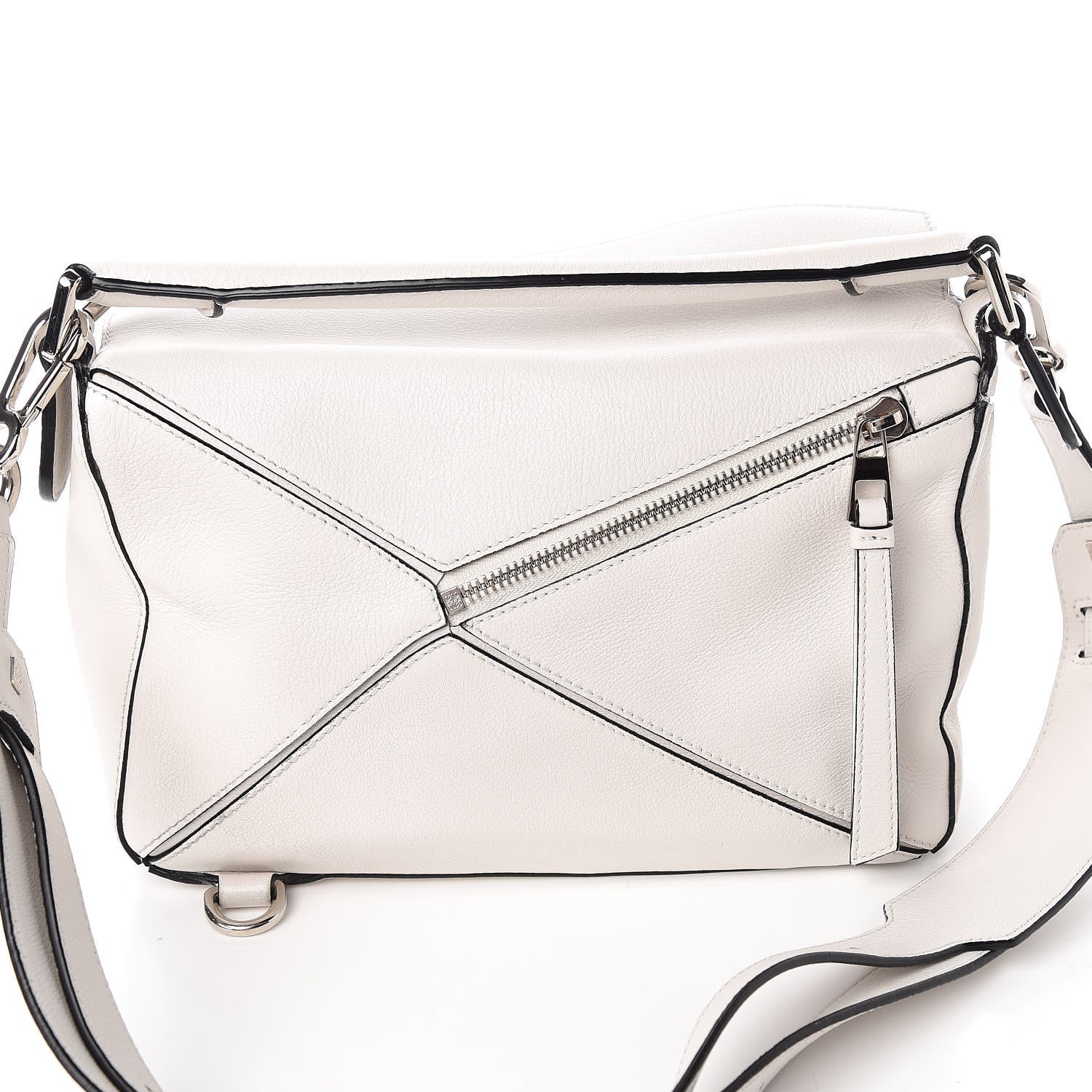 Loewe Calfskin Small Puzzle Bag White 10 of 10