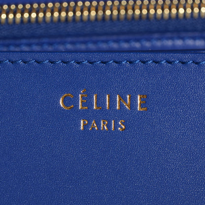 Celine Smooth Calfskin Medium Classic Box Flap Bag Blue Indigo 8 of 8
