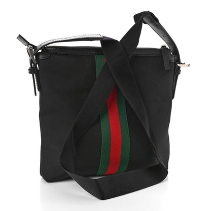 Gucci Techno Canvas Web Messenger Bag Black 4 of 11