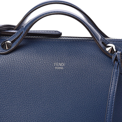 Fendi Vitello Dolce Chain Tail Medium By The Way Boston Bag Blue 13 of 14