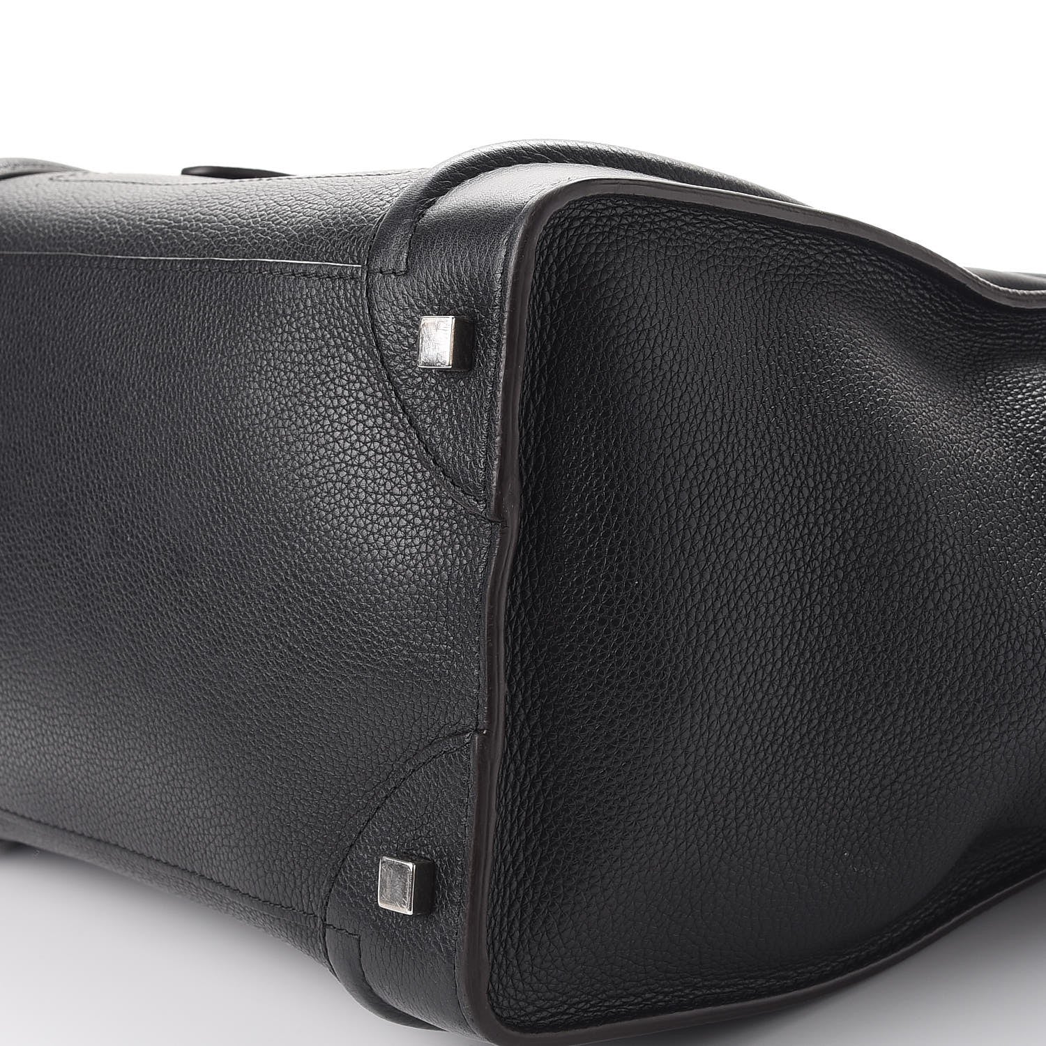 Celine Drummed Calfskin Mini Luggage Black 12 of 13