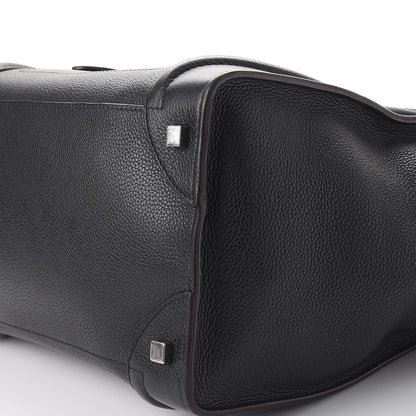 Celine Drummed Calfskin Mini Luggage Black 12 of 13