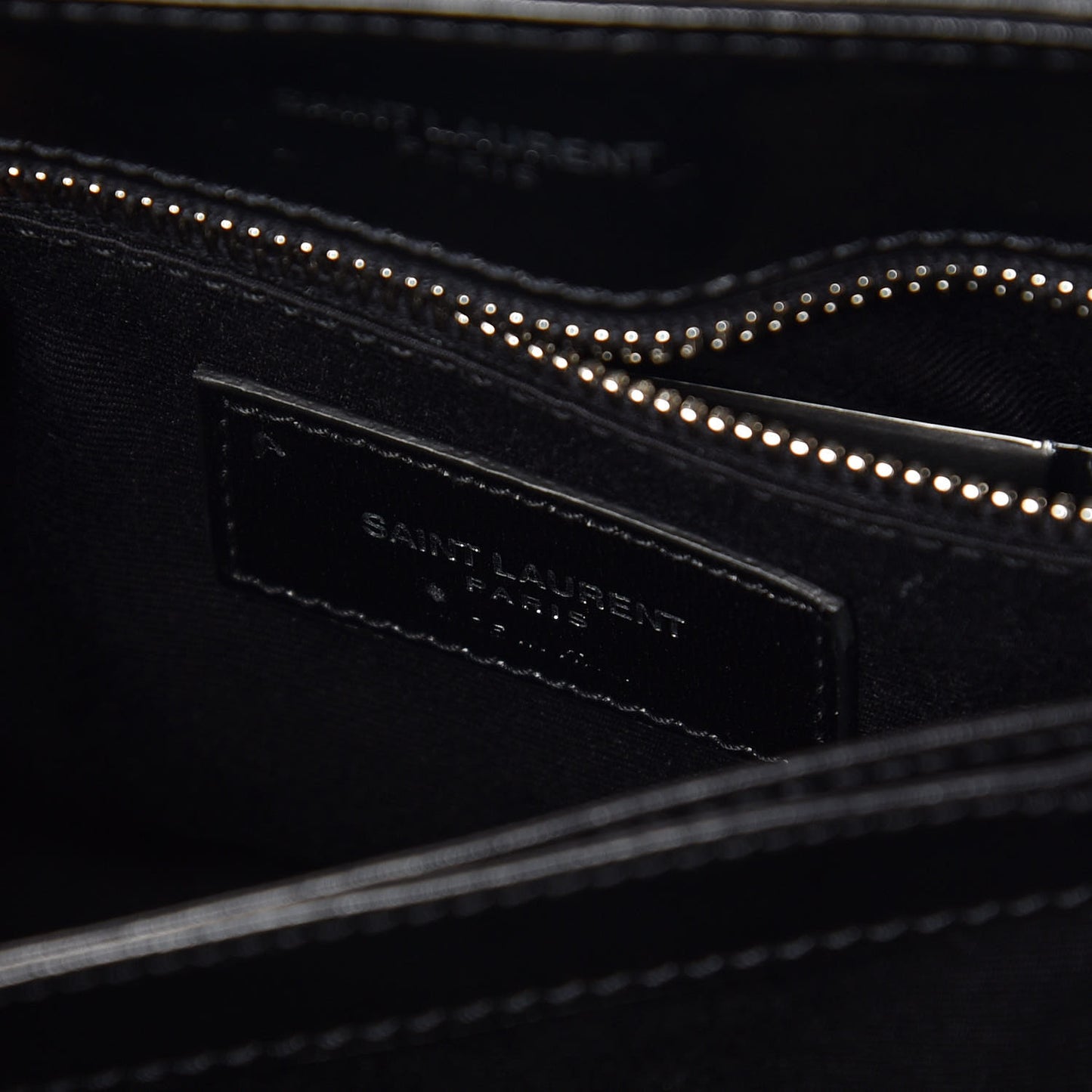 Calfskin Y Quilted Monogram Toy Loulou Crossbody Bag Black