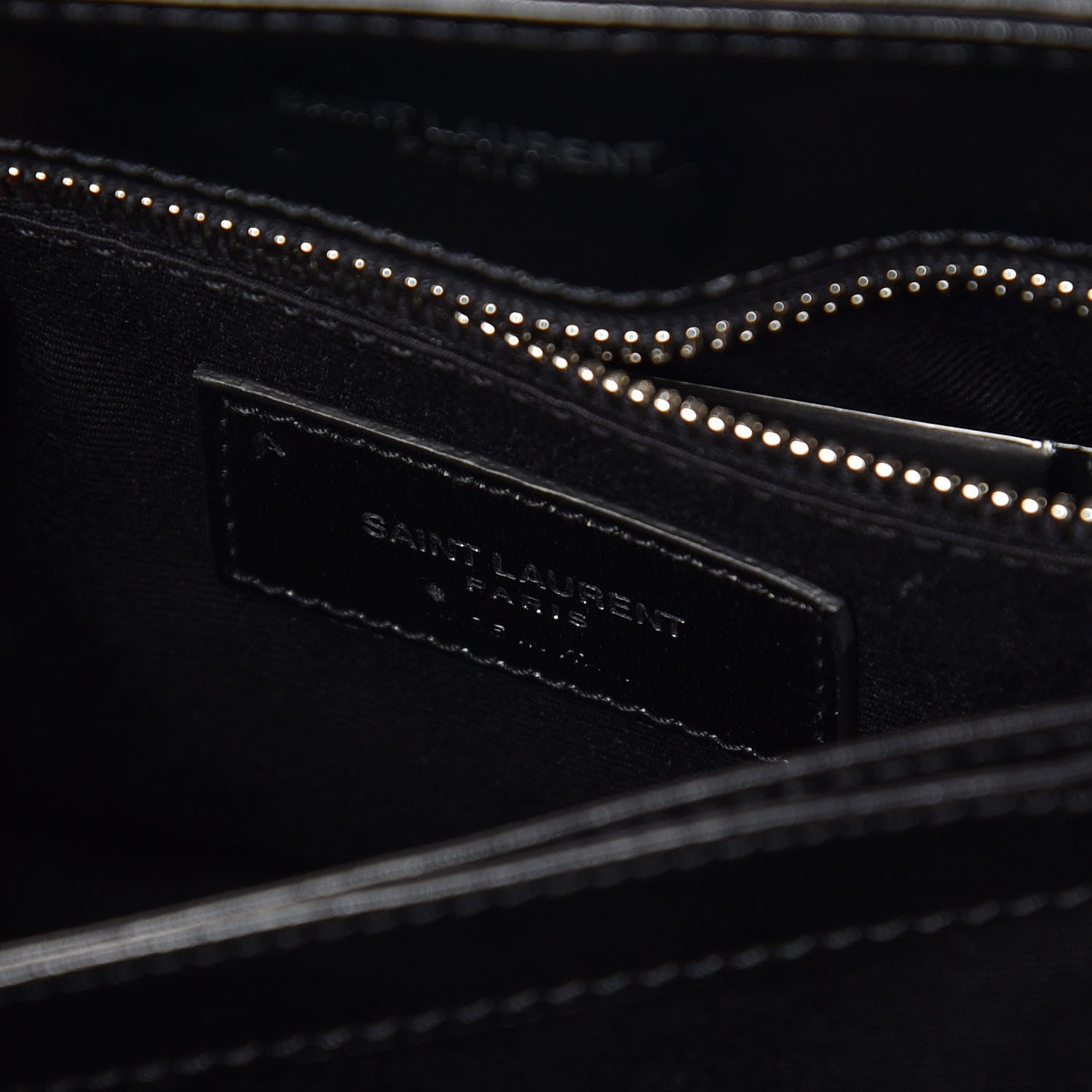 Saint Laurent Calfskin Y Quilted Monogram Toy Loulou Crossbody Bag Black 7 of 10