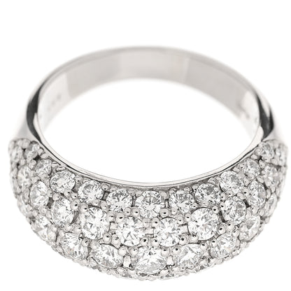 Parker & West by FASHIONPHILE Platinum Diamond 2.01ctw Five Row Half Eternity Dome Band Ring  51 5.75 7 of 10