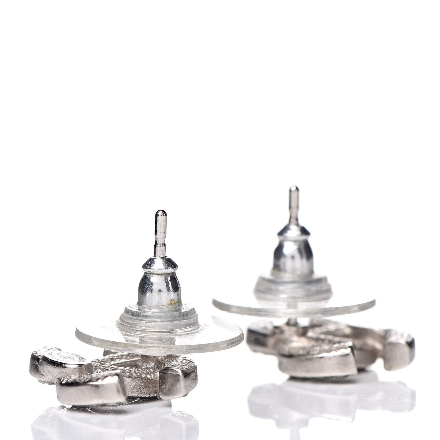 Crystal Mini Timeless CC Earrings Silver