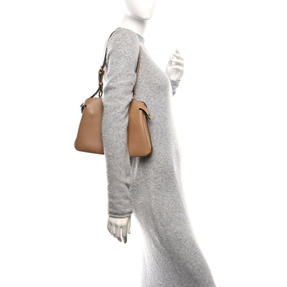Fendi Vitello Small Soft Peekaboo Satchel Cappuccino 2 of 12