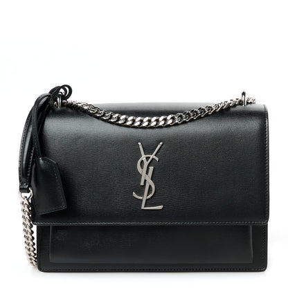 Saint Laurent Calfskin Medium Monogram Sunset Black 1 of 13