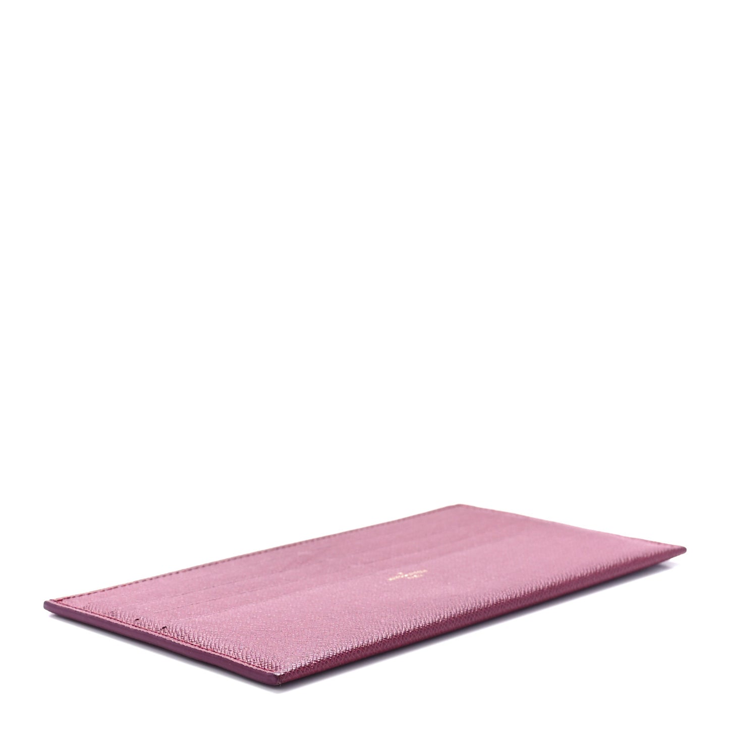 Calfskin Felicie Card Holder Insert Fuchsia