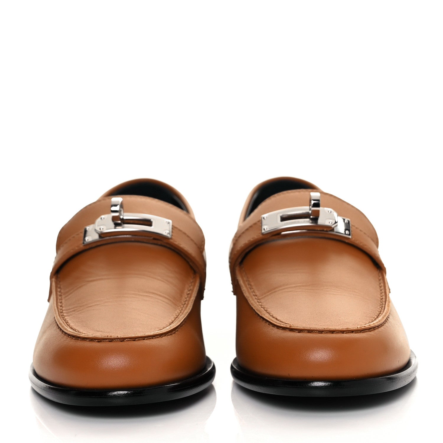 Hermes Calfskin Womens Destin Loafer 36 Naturel 2 of 8