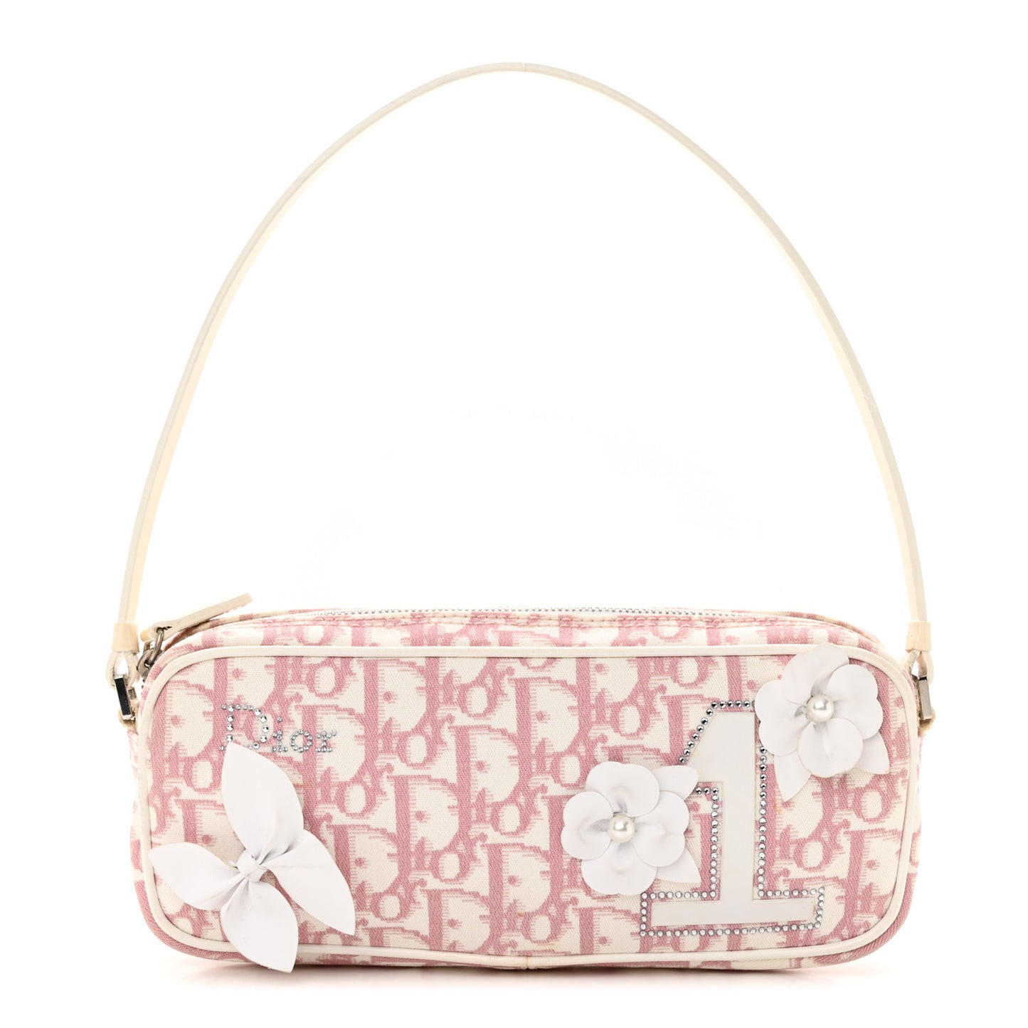 CHRISTIAN DIOR Monogram Girly Pochette Pink