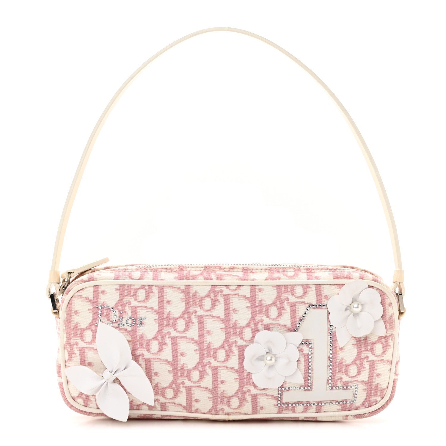 Christian Dior CHRISTIAN DIOR Monogram Girly Pochette Pink 1 of 17