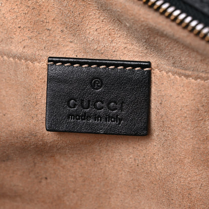 Gucci Calfskin Matelasse Small GG Marmont Chain Shoulder Bag Black 6 of 19