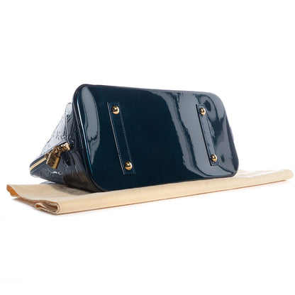 Louis Vuitton Vernis Alma GM Blue Nuit 4 of 7