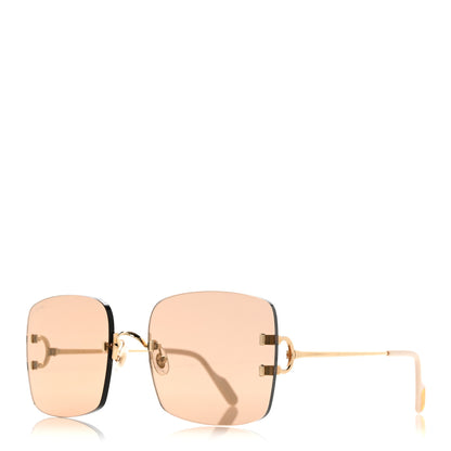 Cartier Metal C Decor CT0037RS Sunglasses Gold 1 of 8