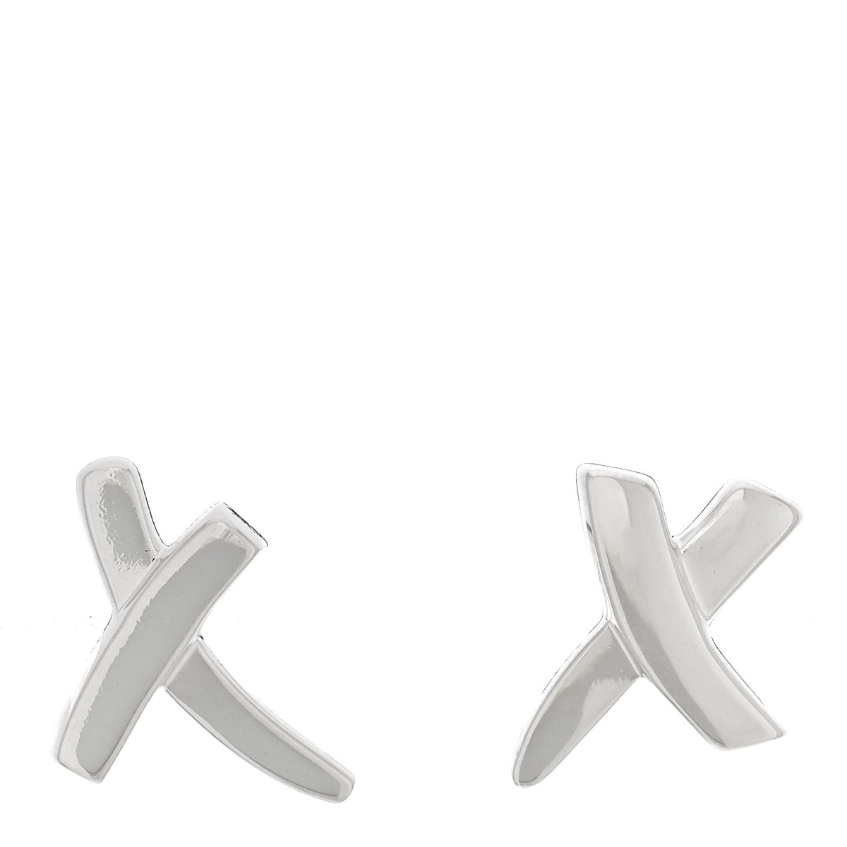 Tiffany Sterling Silver Paloma Picasso Graffiti X Earrings 1 of 5