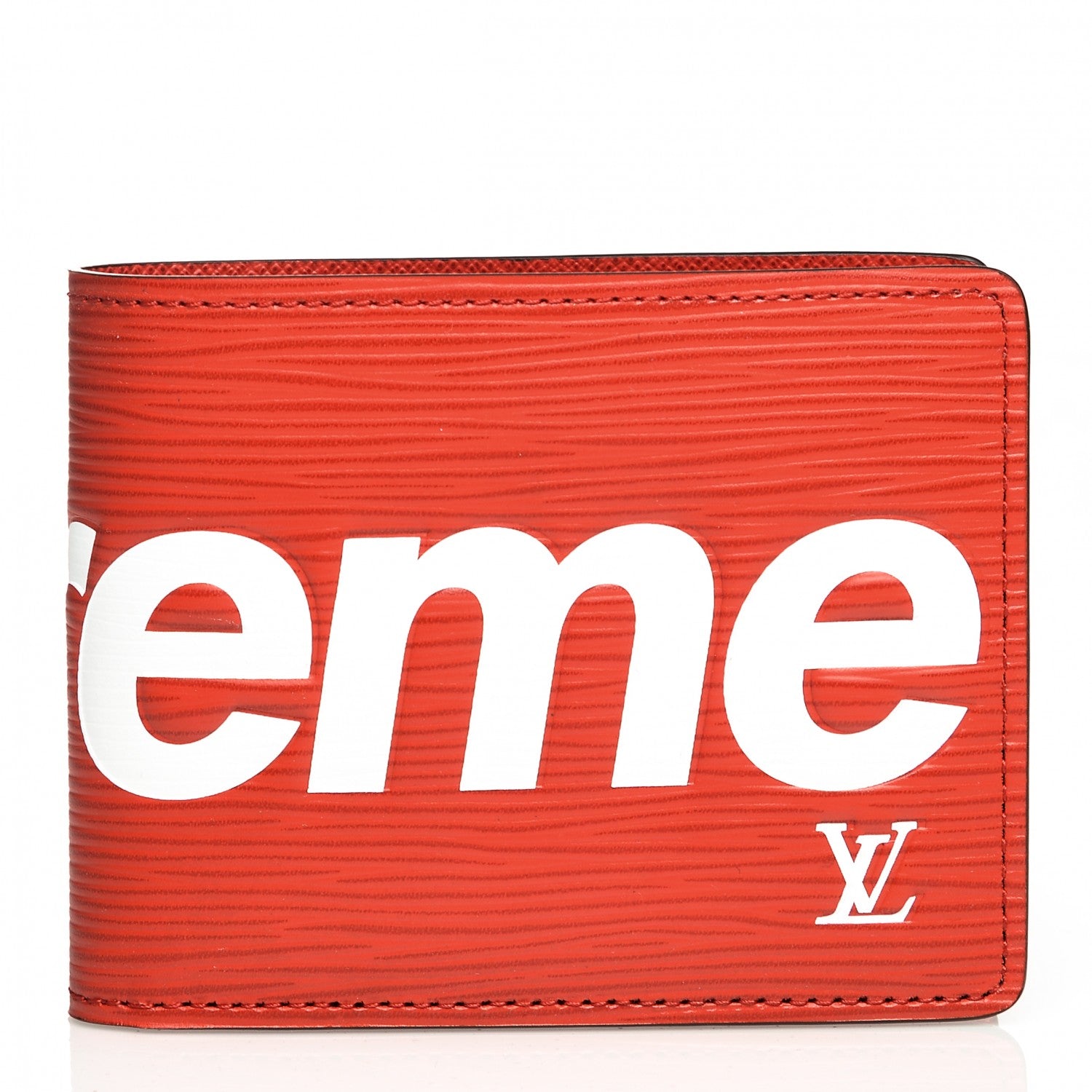 Louis Vuitton X SUPREME Epi Slender Wallet Red 1 of 10