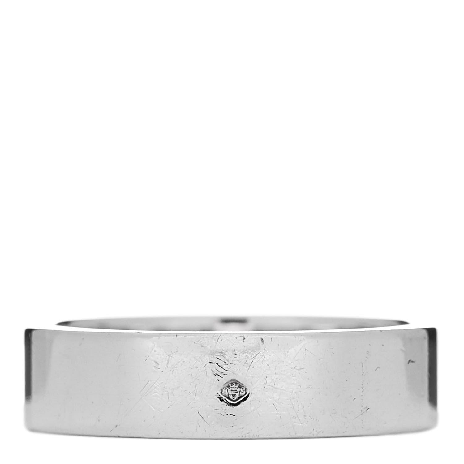 Hermes Sterling Silver PM Collier De Chien Ring 54 7 3 of 5
