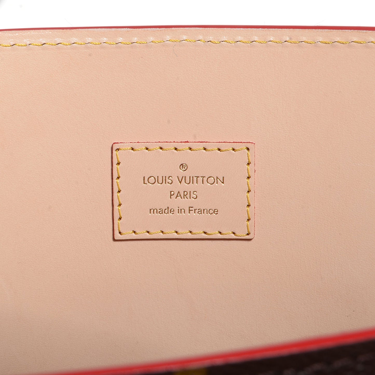 Monogram Calf Hair Spikes Iconoclasts Christian Louboutin Tote Red