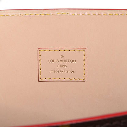 Louis Vuitton Monogram Calf Hair Spikes Iconoclasts Christian Louboutin Tote Red 7 of 8