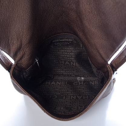 Chanel Metallic Calfskin Stitched Shoulder Bag Bronze 6 of 9