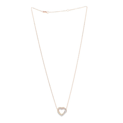 Cartier 18K Pink Yellow White Gold Diamond Trinity Heart Paved Pendant Necklace 3 of 5