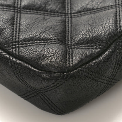 Saint Laurent Grained Lambskin Quilted Mini Becky Double Zip Bag Black 8 of 8