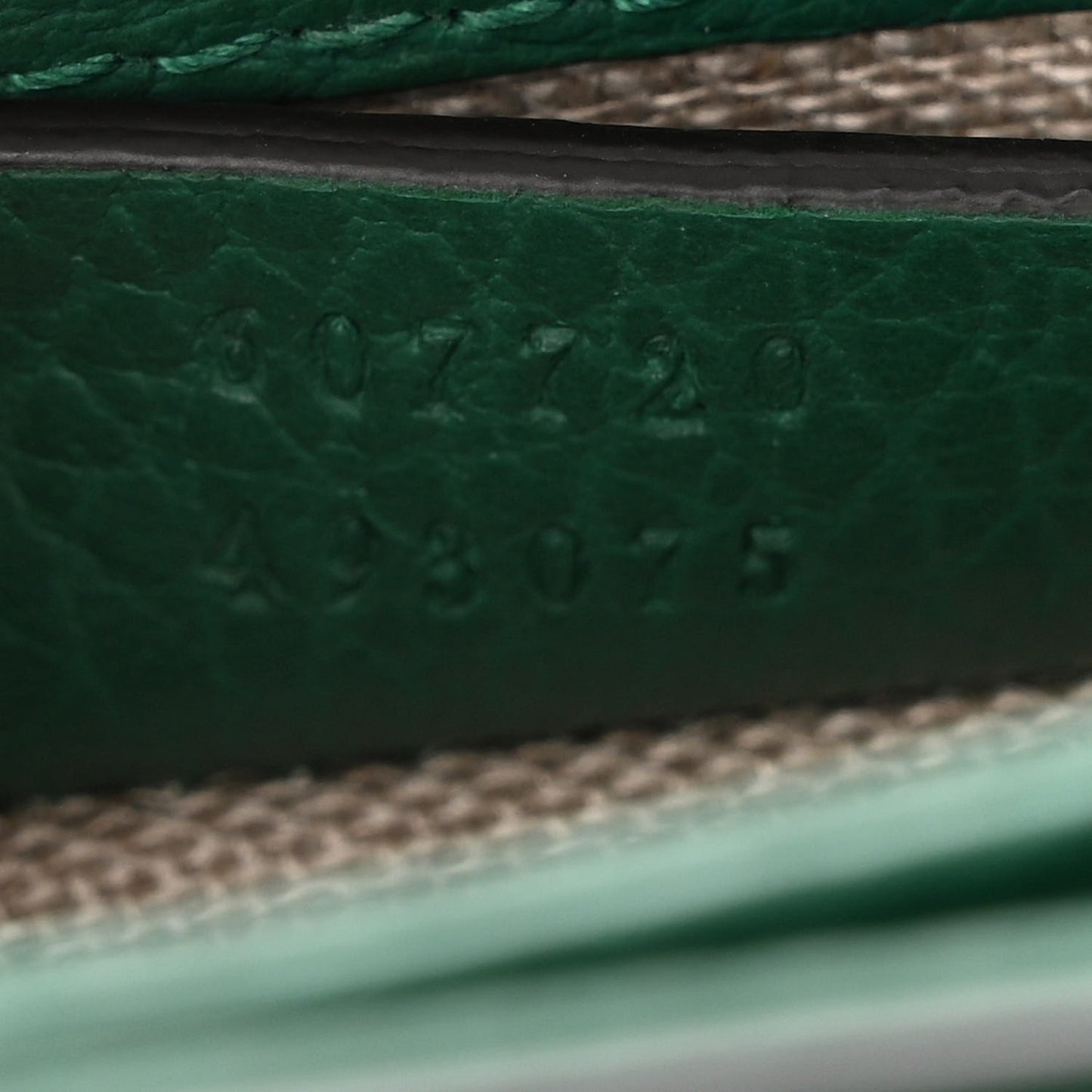 Dollar Calfskin Interlocking G Crossbody Bag Emerald